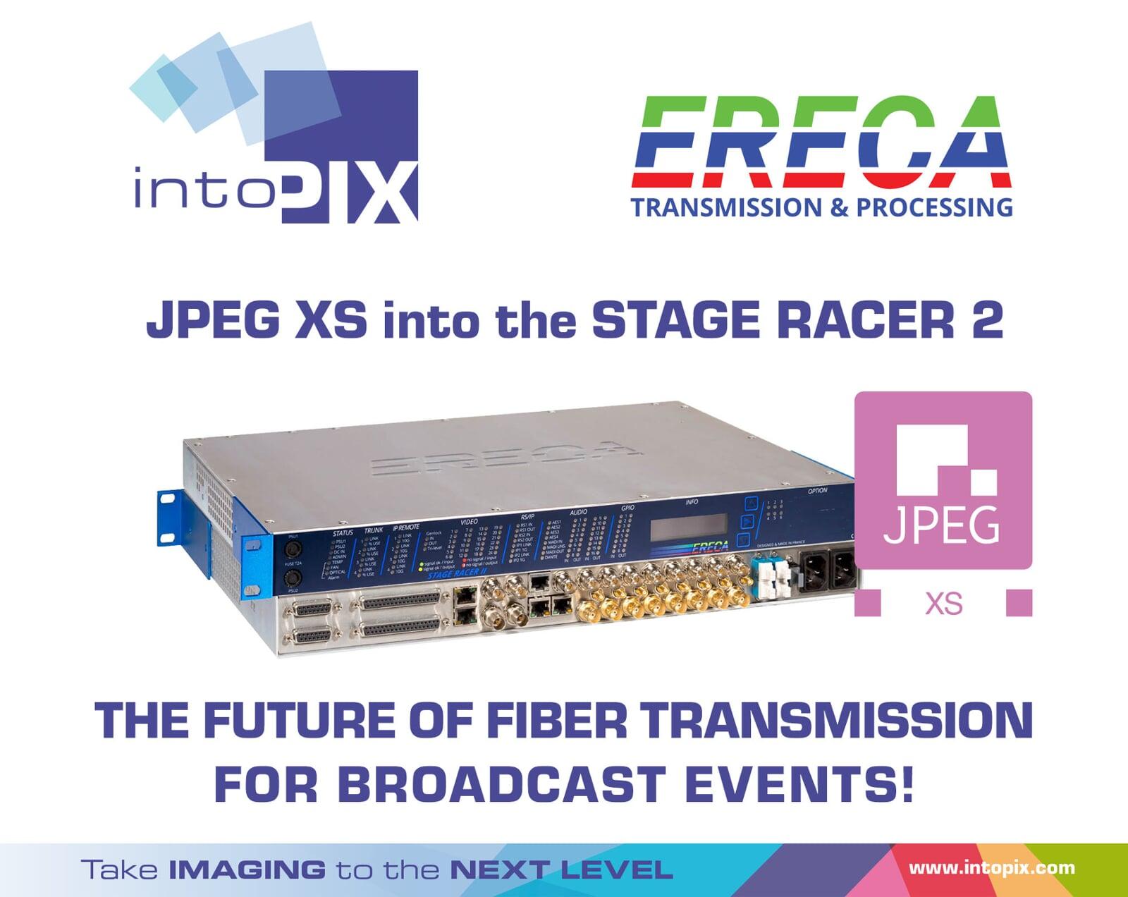介绍STAGE RACER 2与intoPIX JPEG  XS：广播活动光纤传输的未来